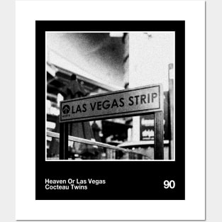 Heaven Or Las Vegas // Minimalist Faded Retro Posters and Art